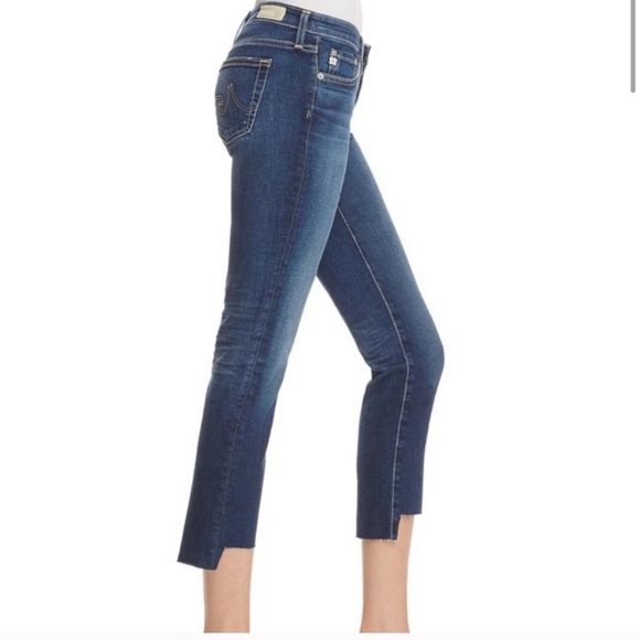 AG Adriano Goldschmied Jeans The Stilt Crop Raw Step Hem 28 - Picture 2 of 9